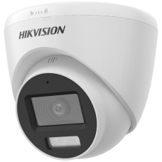 HIKVISION - DS-2CE78D0T-LFS (2.8mm) 2MP IR40m/LED20m Smart Hybrid Light Audio Fixed Turret Camera