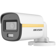 HIKVISION - DS-2CE10DF3T-LFS (2.8mm) 2MP IR20m/LED20m  ColorVu Dual-light Fixed Mini Bullet Camera