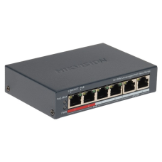 HIKVISION - DS-3E0106P-E/M(B) (4 Port Fast Ethernet Unmanaged POE Switch/50 W)