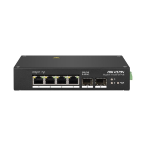 HIKVISION - DS-3T0506HP (4 Port Gigabit Unmanaged Industrial Hi-POE Switch/120 W)