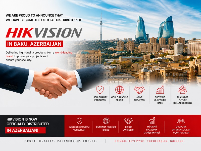 AEM Elektron стал официальным дистрибьютором Hikvision в Азербайджане