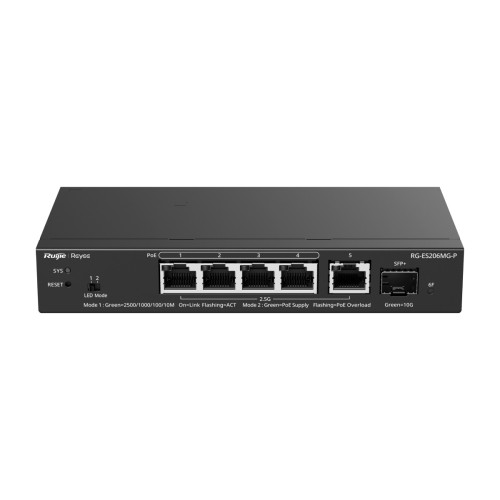 Reyee RG-ES206MG-P 5 Port 2.5G PoE+ Switch