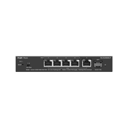 Reyee RG-ES206MG-P 5 Port 2.5G PoE+ Switch