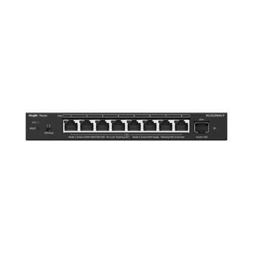 Reyee RG-ES209MG-P 8 Port 2.5G PoE+ Switch