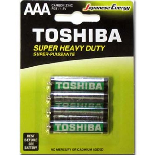 Батарея TOSHIBA R03UG BP-4CT (AAA)