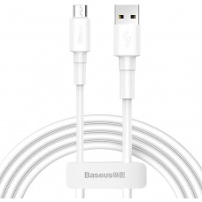 Кабель Baseus Mini White 3А USB For microUSB (CAMSW-02)