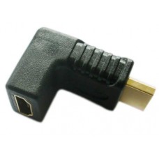 Adapter HDMI-M to HDMI-F 90 Angle (Gold plated)