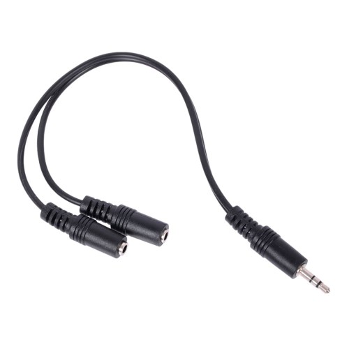 Аудио кабель AUX 2x3.5mm F x 3.5mm M