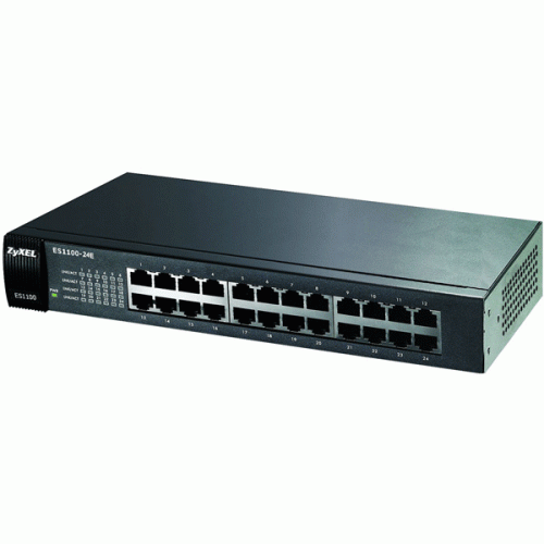 24-портовый коммутатор Fast Ethernet ZYXEL ES1100-24E