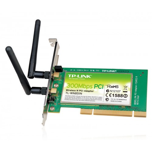 N300 Wi-Fi PCI-Адаптер 300Мбит/с TP-Link TL-WN851ND