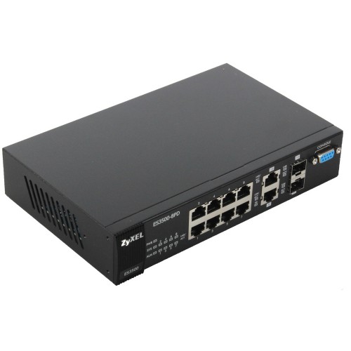 8-Port Ethernet Switch +2 Slot BASE-T/SFP ZyXEL ES3500-8PD