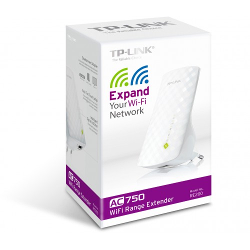 İkidiapazonlu Wi-Fi Signal Gücləndirici AC750 TP-Link RE200