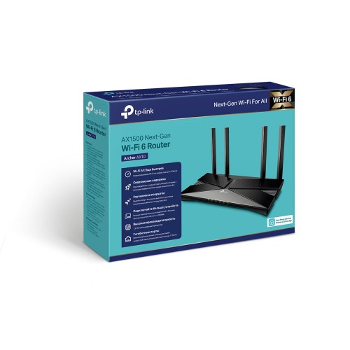 İkidiapazonlu Wi‑Fi 6 Router TP-Link Archer AX10