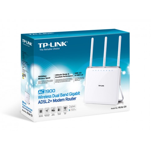 Wi-Fi ADSL2 модемный/роутер TP-Link Archer D9 AC1900