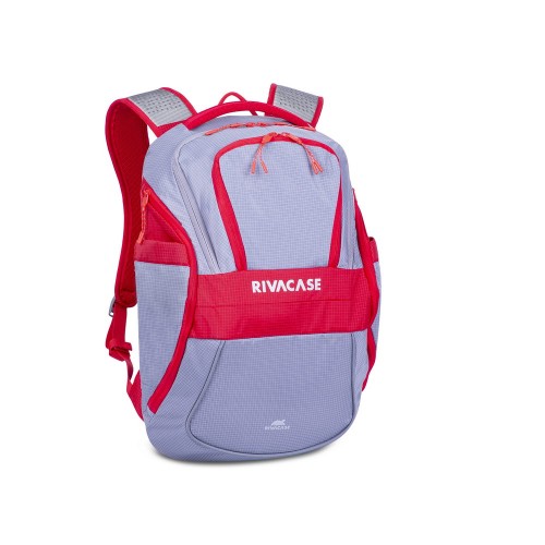 RIVACASE 5225 grey/red 20L Laptop backpack 15.6"