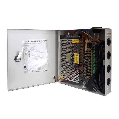 18 Kanal CCTV Qida Bloku 12V 20A 240W