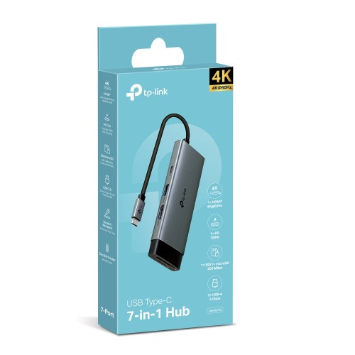TP-Link UH7021C USB-C Хаб 7-в-1 с HDMI 4K