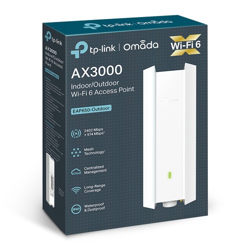TP-Link EAP650-Outdoor Indoor/Outdoor WiFi 6 Access Point AX3000
