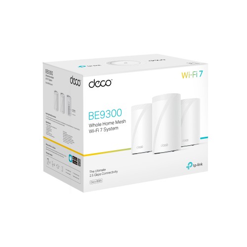 TP-Link Deco BE65 Mesh Wi-Fi 7 Sistemi BE9300 (3-pack)