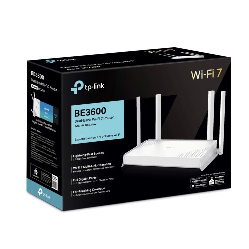 TP-Link Archer BE220W Wi-Fi 7 Router BE3600
