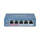 HIKVISION DS-3E0105P-E(B) 4 Port Fast Ethernet Unmanaged POE Switch