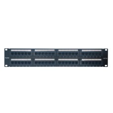 Патч-панель VOLTAM PP-02 19" 2U 48 портов Cat5e UTP