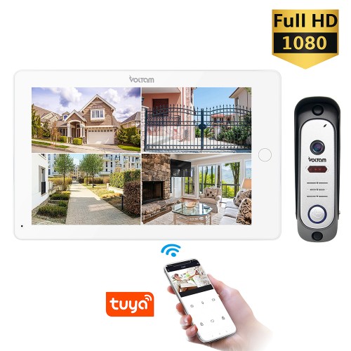 10.1" видеодомофон с AI-детекцией, Full HD IPS экраном VOLTAM VD-12