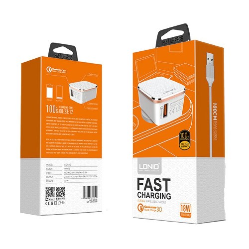 Adapter LDNIO A1204Q QC3.0 18W Micro USB Kabel