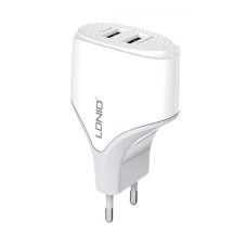 Сетевое зарядное устройство + Apple Lightning Кабель LDNIO A2268